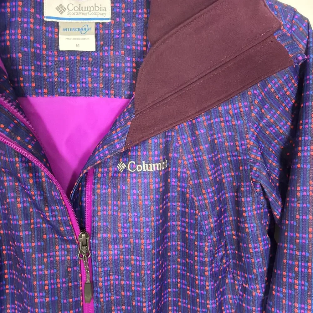 Columbia Medium Ski Snowboard‎ Coat Whirlibird Intercharge Omni-Tech Jacket